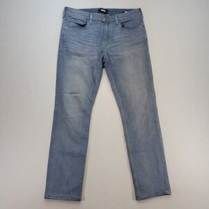 Paige Jeans Mens 32x29 Blue Lennox Slim Straight Mid Rise Light Wash Denim